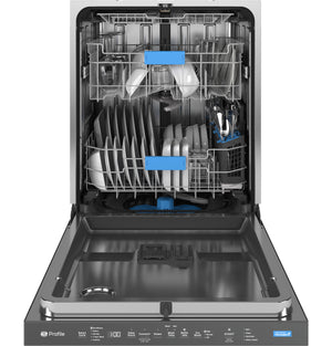 GE Profile™ ENERGY STAR® Fingerprint Resistant Top Control Stainless Interior Dishwasher with Microban™ Antimicrobial Technology with Sanitize Cycle