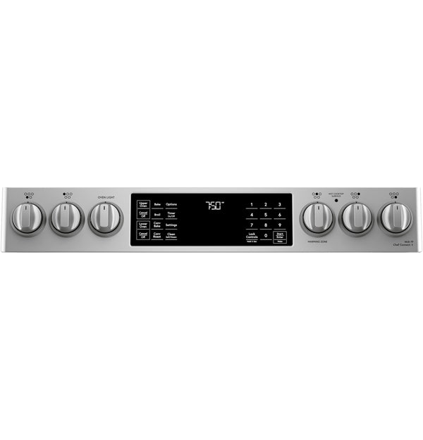 Café™ 30" Smart Slide-In, Front-Control, Radiant and Convection Double-Oven Range