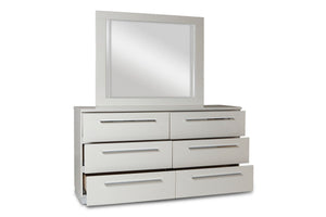  ripple-free surface and a glossy white laminate finish for a sleek