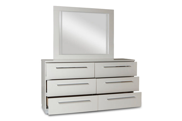  ripple-free surface and a glossy white laminate finish for a sleek