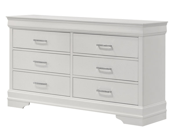 Amalia - Twin 5 Piece Bedroom Set - White