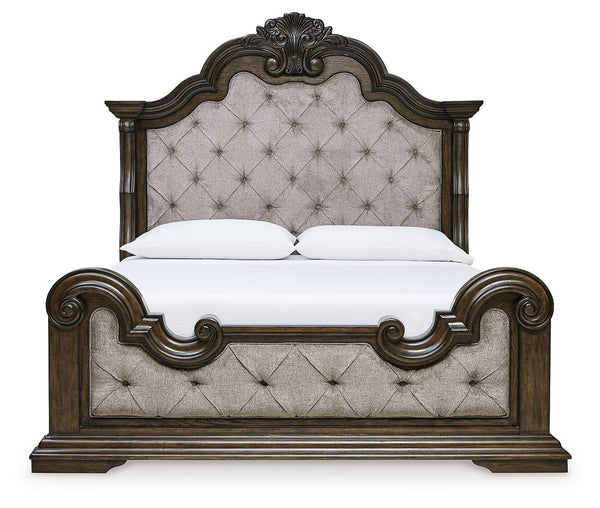 Maylee - Dark Brown - California King Upholstered Bed
