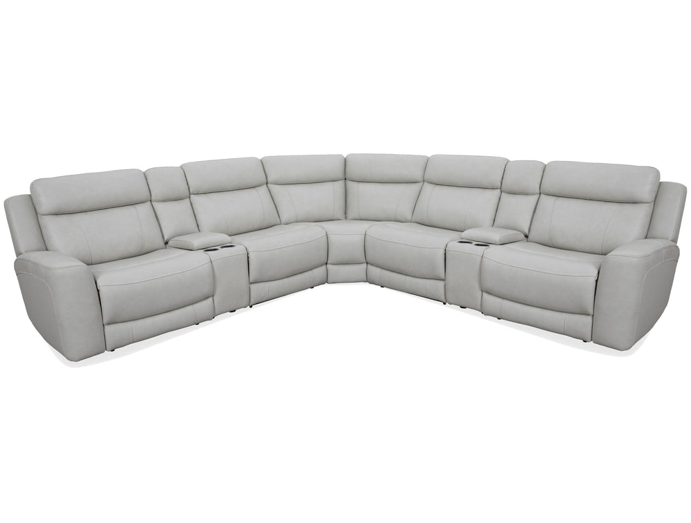 Introducing our comfortable and convenient Calgary Sectional, designed with relaxation in mind. Calgary features power recline and headrest controls, allowing you to adjust your seating position easily. The over-padded headrests provide extra comfort, and