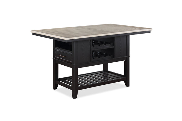 Frey - Counter Height Table<h4><b>Frey - Counter Height Table Base - Black</b></h4> <table width="100%"><colgroup><col style="width: 30%"> <col style="width: 70%"> </colgroup> <tbody> <tr> <td>Dimensions</td> <td> 59.50"L x 40.00"D x 36.00"H</td> </tr> <t