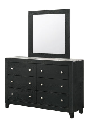 Cadence - Dresser & Mirror - Black