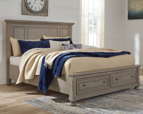  this king panel storage bed sports serene sophistication. Forever classic design details like inset panels