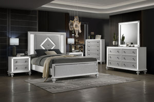  designed to elevate your bedroom to new heights of elegance. Your set includes a beautiful bed