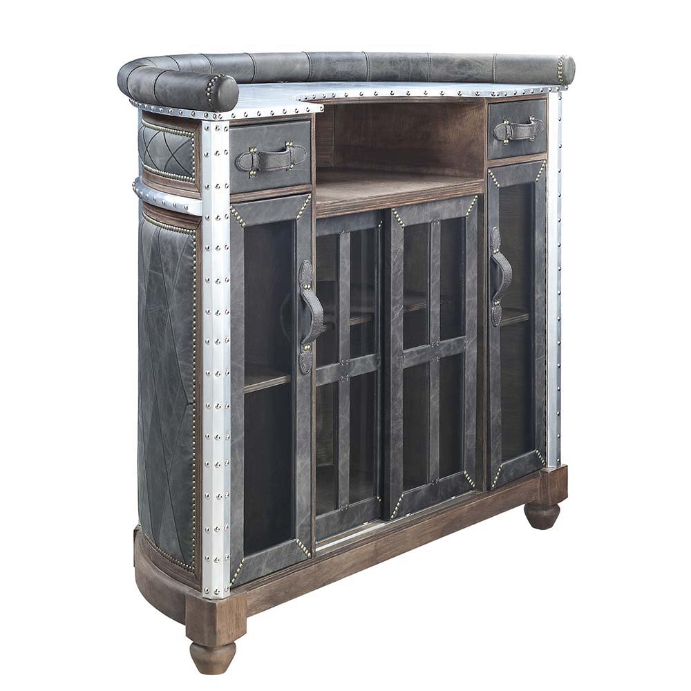 Everyone enjoys an open bar during gatherings, provide your guests with the ultimate party experience with the Rahma bar table. This bar table offers plenty of drawer storage space for all your bar accessories, while the shelving accommodates spirits, win