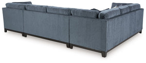 Maxon Place - Navy - 5 Pc. - 3-Piece Sectional With Raf Corner Chaise