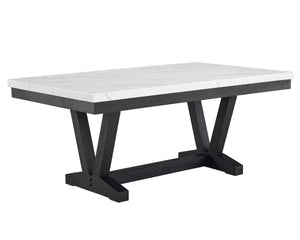 Vance - 6 Piece Dining Room Set - White / Gray