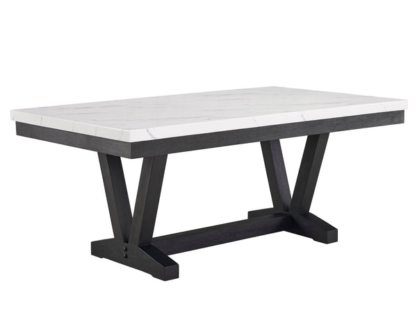 Vance - 6 Piece Dining Room Set - White / Gray