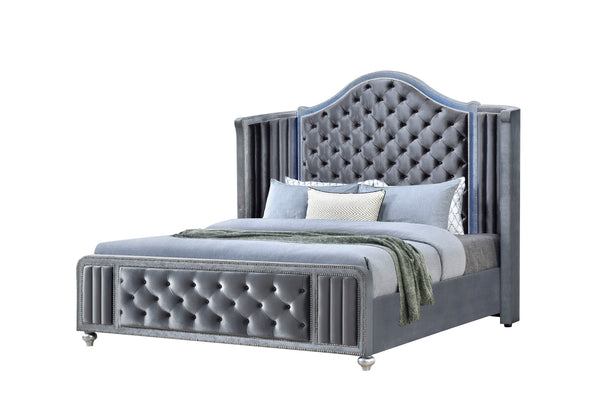 Cameo - Queen Bed - Dark Gray<h4><b>Cameo - Queen Footboard - Dark Gray</b></h4> <table width="100%"><colgroup><col style="width: 30%"> <col style="width: 70%"> </colgroup> <tbody> <tr> <td>Dimensions</td> <td> 85.25"L x 68.50"D x 66.25"H</td> </tr> <tr> 