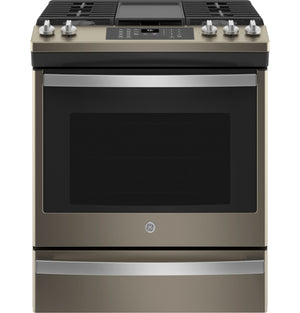 GE® 30" Slide-In Front-Control Convection Gas Range with No Preheat Air Fry