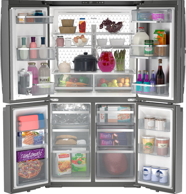 GE Profile™ Series ENERGY STAR® 28.4 Cu. Ft. Quad-Door Refrigerator with Dual-Dispense AutoFill Pitcher