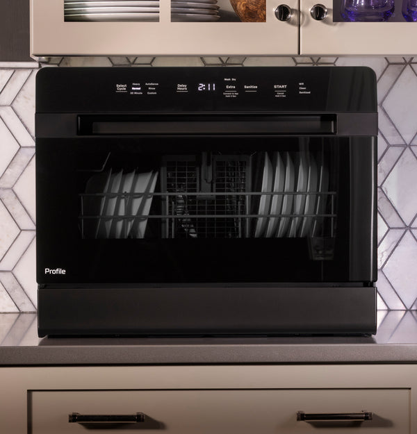 GE Profile™ ENERGY STAR® Smart  Compact Dishwasher for Countertop or Built-In