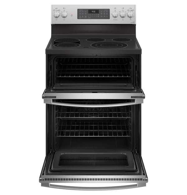 GE Profile™ 30" Smart Free-Standing Electric Double Oven Convection Range with No Preheat Air Fry