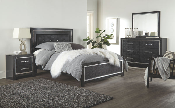  faceted chrome-tone accents and LED lighti