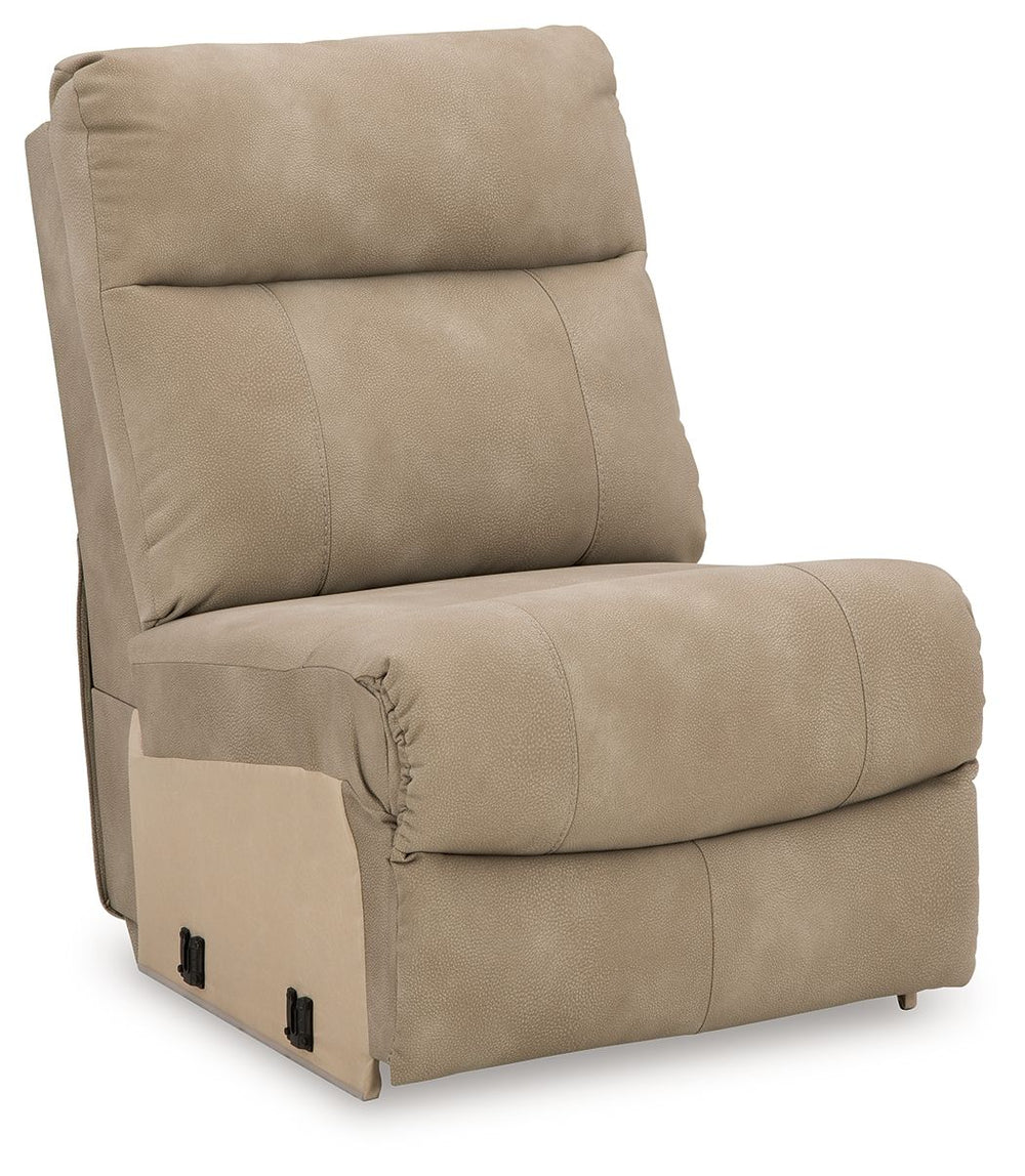 This armless chair is made with Next-Gen Durapella (polyester/polyurethane) upholstery. Pairs with other items in the series to make a modular sectional.<br><br><b>Additional Dimensions</b><br><ul><li>Seat height: 22-"</li><li>Top of cushion to top of bac