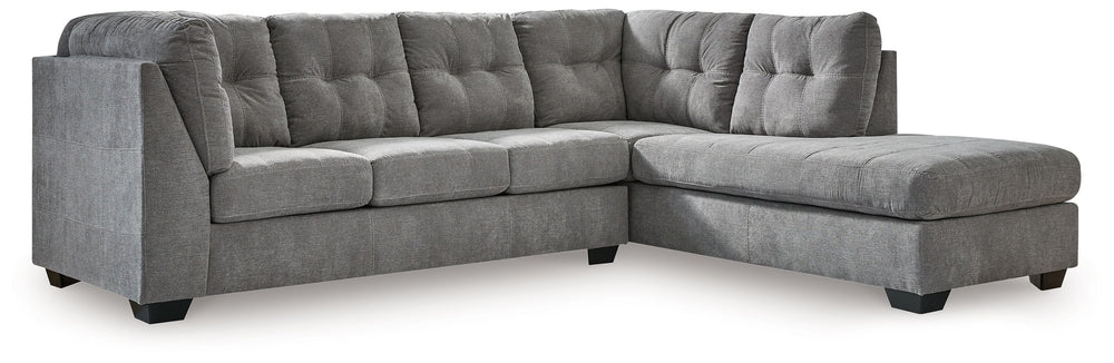 This sleeper sectional with chaise takes a homey approach to high style. Its gray coloration has classic versatility, while a contemporary silhouette and stitched details keep the look totally on trend. And you can count on comfortâ€”the included full mat