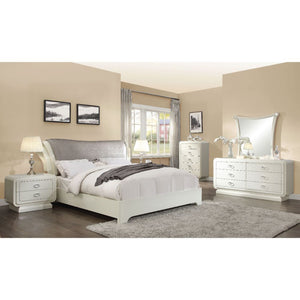  low profile footboard and bracket legs. Its elegant and luxury design makes the collection both eye catching and sophisticated. Matching case goods for you to choose