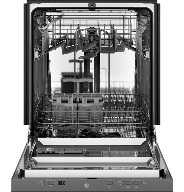 GE® ENERGY STAR® ADA Compliant Stainless Steel Interior Dishwasher with Sanitize Cycle