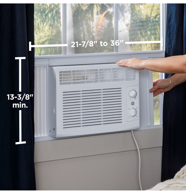 GE® 5,000 BTU Mechanical Window Air Conditioner for Small Rooms up to 150 sq ft.