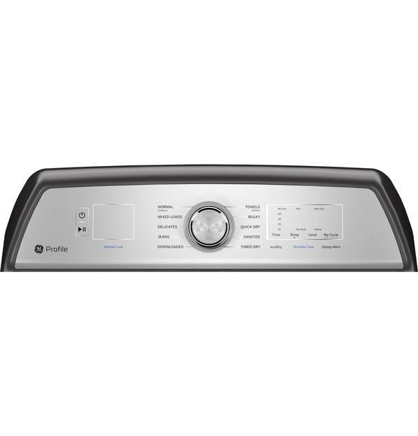 GE Profile™ ENERGY STAR® 7.4 cu. ft. Capacity aluminized alloy drum Electric Dryer with Sanitize Cycle and Sensor Dry