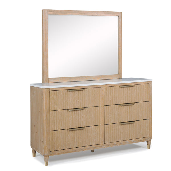 Kara - King 5 Piece Bedroom Set - Cerused Natural