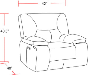 Gladiator - Gravity Power Recliner (Set of 2) - Cobalt Zero