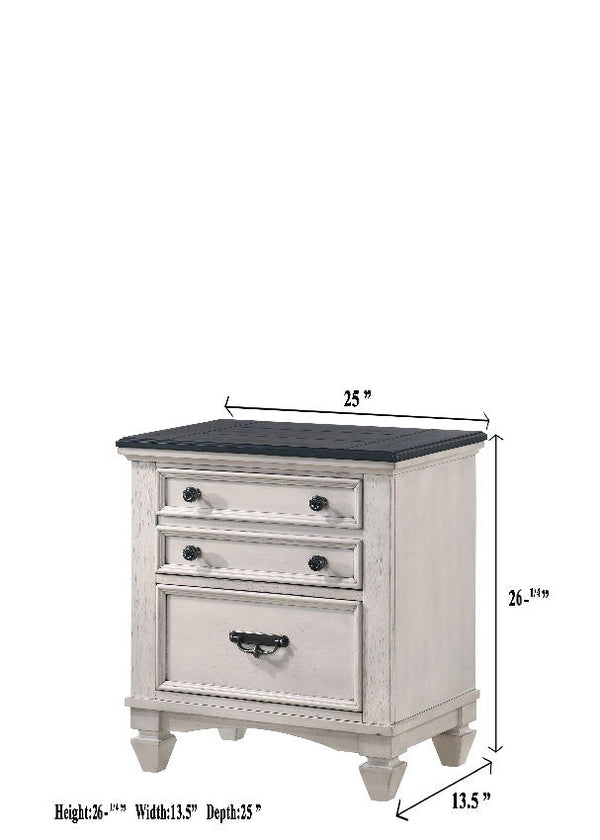 Sawyer - Queen 4 Piece Bedroom Set - Antique White
