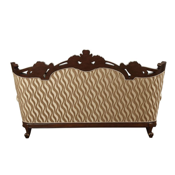  this elegant sofa set come with intricately carved solid wood frame outlines the gracefully curved rolled arms. Crystal like button tufted back
