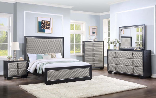 Nicola - Queen Bed - Silver