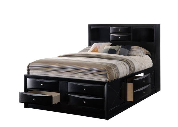 Emily - Queen 4 Piece Bedroom Set - Black