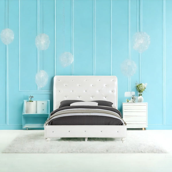 Dorothy - Twin Bed - Pearl White Ivory
