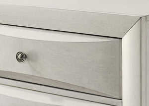  designed to blend modern functionality with sleek aesthetics. The centerpiece boasts a sophisticated headboard featuring built-in shelving and storage compartments