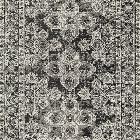 Glennisman - Black / Gray / Ivory - Large Rug
