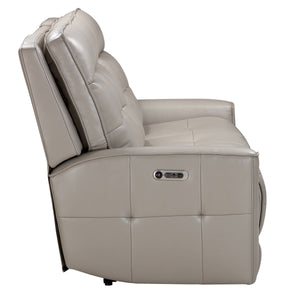 Canterbury - Power Reclining Zero Gravity Sofa And 2 Recliners - Pewter