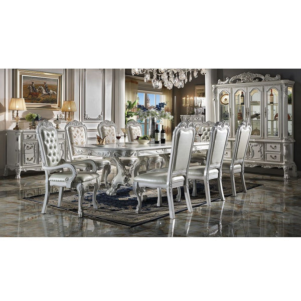 Dresden - Dining Table 136"L - Bone White Finish