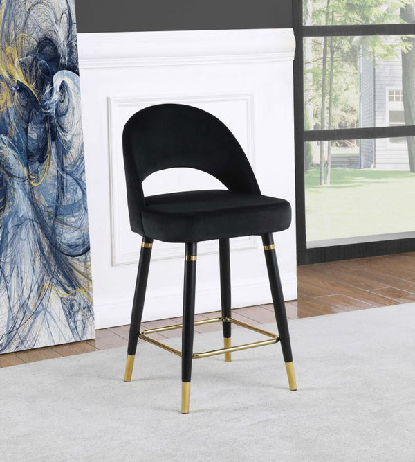 featuring an elegant bucket-style seat that embodies Mid-Century modern charm. Wrapped in luxurious velvet