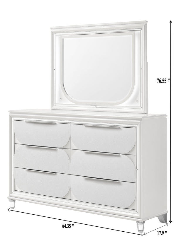Eden - Queen 4 Piece Bedroom Set - White