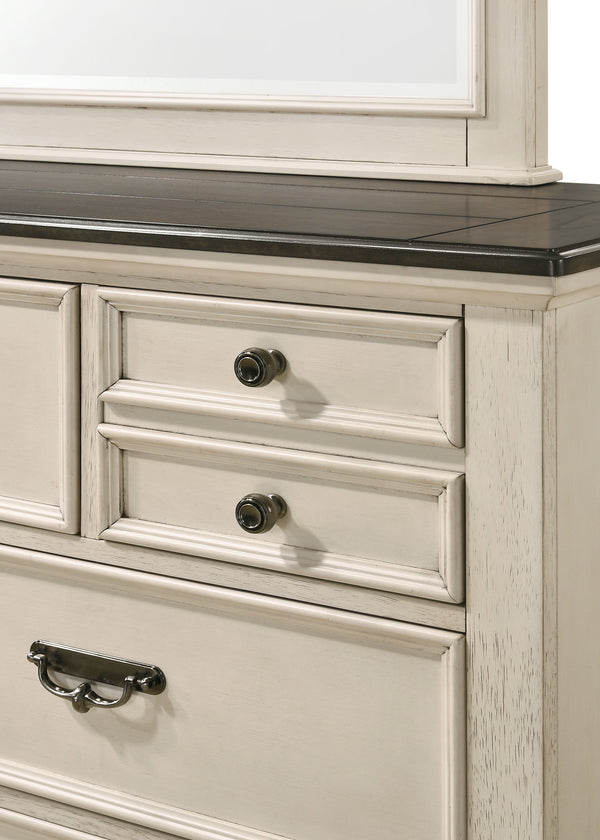 Sawyer - Dresser & Mirror - Antique White