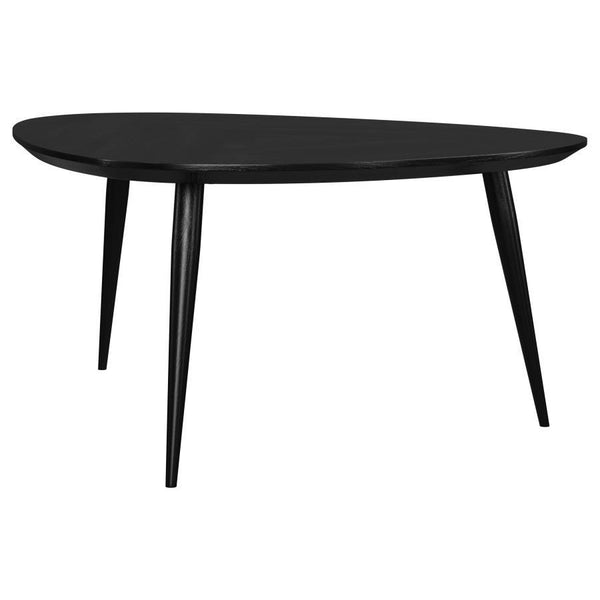 Odessa - Triangular Solid Wood Coffee Table - Black