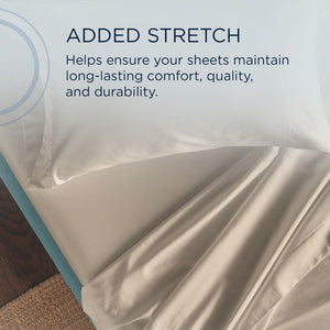 Linens - Tempur Classic Cotton Sheet Set - Sandstone - Split California King