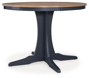 Landocken - Brown / Blue - 5 Pc. - Round Dining Table