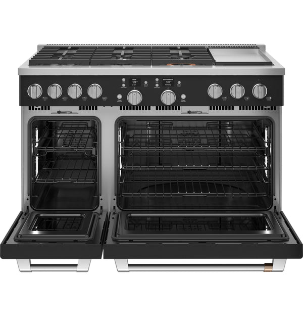 Café™ 48" Smart Dual-Fuel Commercial-Style Range with 6 Burners and Griddle (Natural Gas)