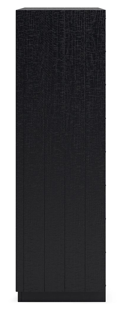 Londer - Black - Five Drawer Chest