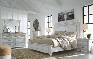  you-'ll love the headboard-'s grand style featuring a picture framed panel. Generously scaled moulding from top to bottom
