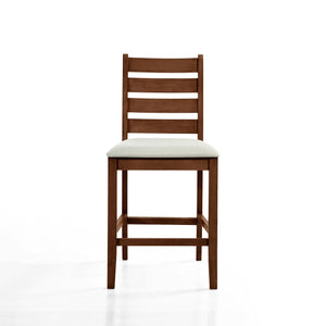 Pascal - Counter Dining Table & 6 Chairs - Walnut