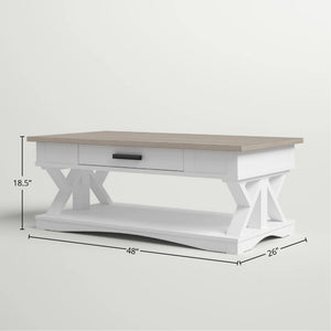 Americana Modern - Cocktail Table With 2 End Tables - Cotton