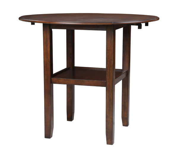  fitting into compact spaces with ease. The counter table and chair legs are crafted of